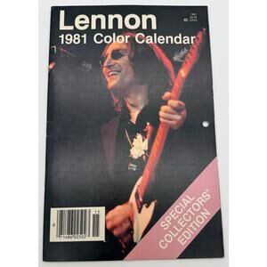 John Lennon 1981 Color Calendar Special Collectors' Edition